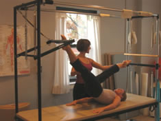 Individual Pilates session at Freedom Road Pilates in Larchmont, NY